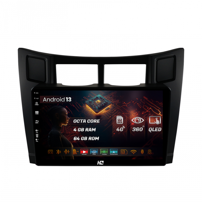 Navigatie QLED Android Toyota Yaris QLED | Hub64.ro [1]