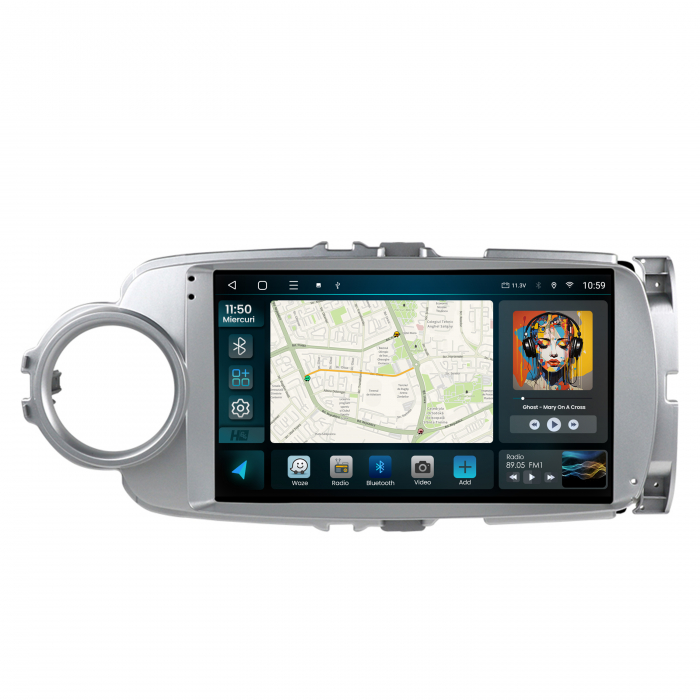 Carplay Android Android 13 Fiat Stilo 2GB | Hub64.ro [2]