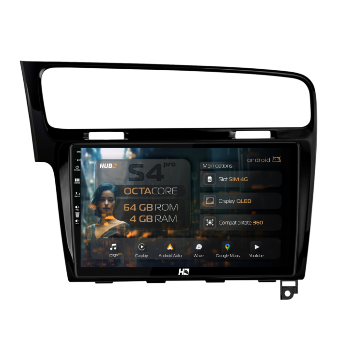 Navigatie Android 13 VW Golf 7 Qled | Hub64.ro [1]