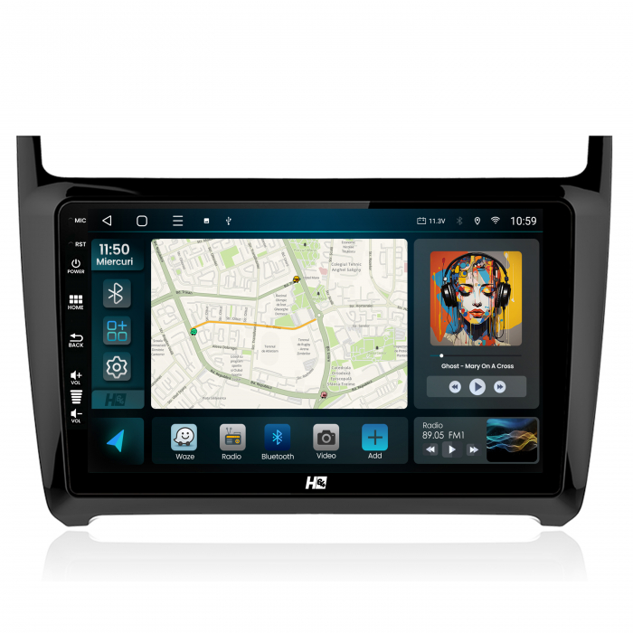 Navigatie Android 13 Volkswagen Polo QLED | Hub64.ro [2]