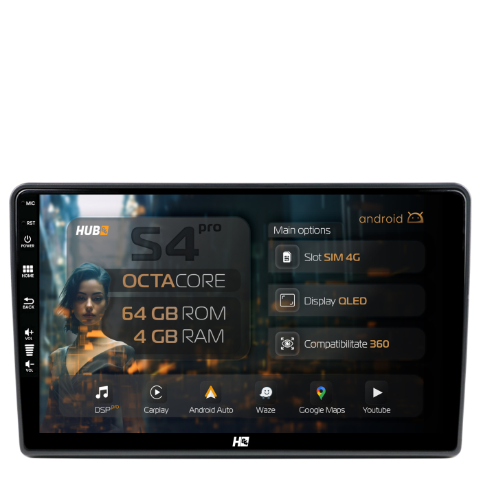 Navigatie Carplay 4+64GB Pentru VW, Skoda, Seat | Hub64.ro [1]