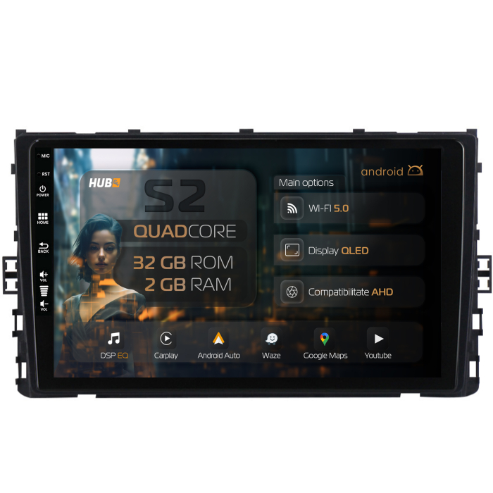 Carplay Android 13 Volkswagen T-Cross (2018+) 2GB | Hub64.ro [1]