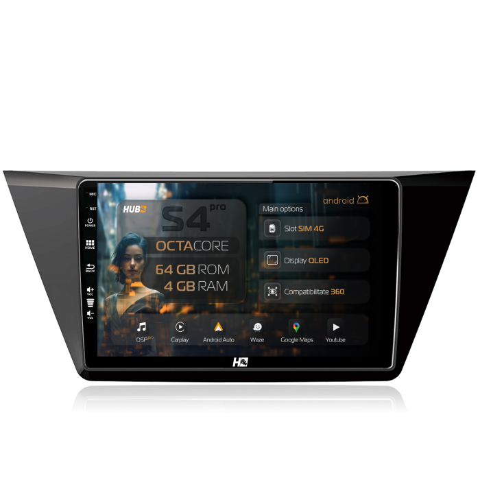 Navigatie QLED Volkswagen Touran 2016+ 4GB | Hub64.ro [1]