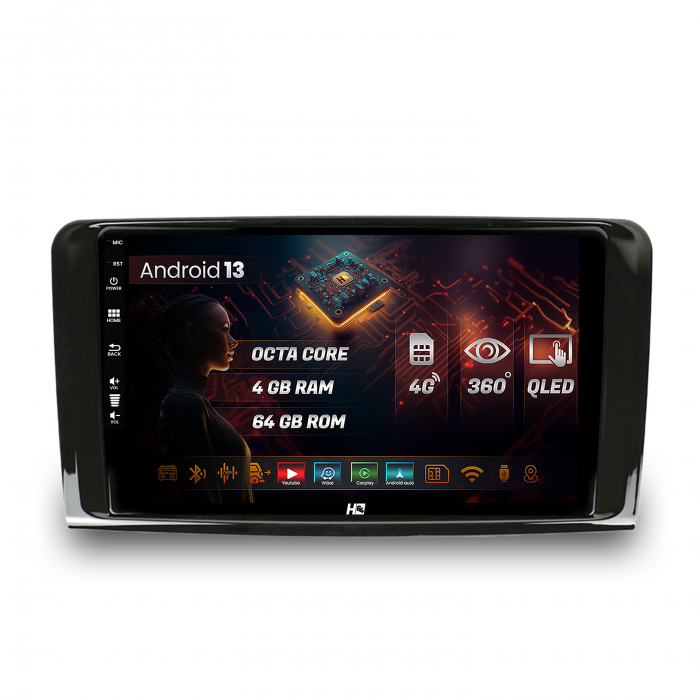 Navigatie Android 13 Mercedes Benz ML/GL QLED | Hub64.ro [1]