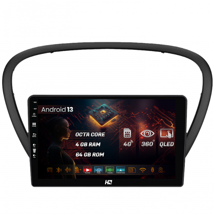 Navigatie Peugeot 607 Android 4+64GB 4G | Hub64.ro [1]