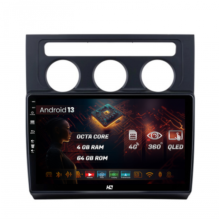 Android 13 Volkswagen Touran QLED | Hub64.ro [1]