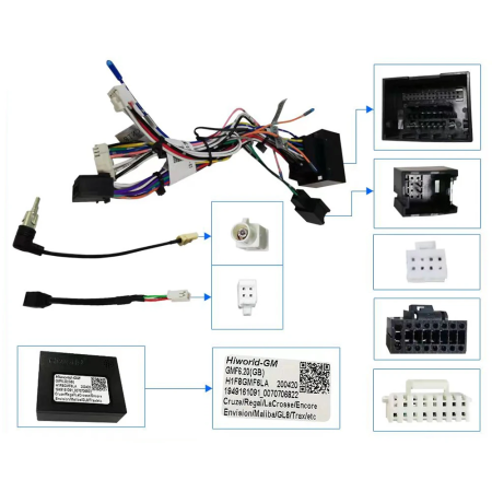 Conectică Opel - Cablaj Adaptor Opel Corsa E / Adam (2013-2019) pentru Navigații multimedia Android | HUB64.ro