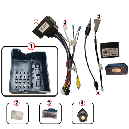 Cablaj Adaptor Peugeot 607 pentru Navigatii multimedia Android | HUB64.ro [1]