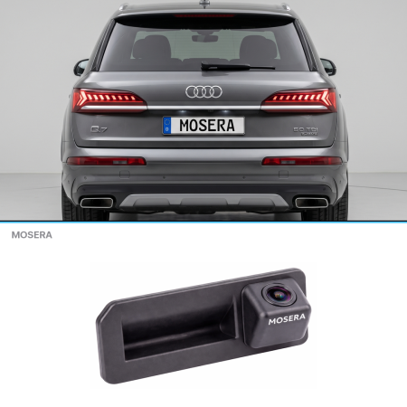 Camere marșarier auto - Cameră marșarier Audi Q7 4M 2016+ în mâner AHD 1080P/NTSC MOSERA