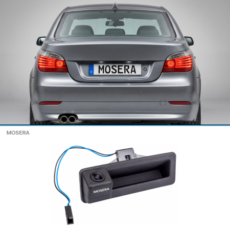 Camere marșarier auto - Cameră marșarier BMW Seria 5 E60, E61 2001-2010 AHD 1080P/NTSC MOSERA