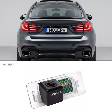Camere marșarier auto - Cameră marșarier BMW X6 F16, F86 2014-2018 AHD 1080P/NTSC MOSERA