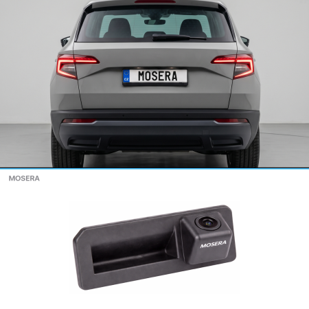 Camere marșarier auto - Cameră marșarier Skoda Karoq 2018+ în mâner AHD 1080P/NTSC MOSERA