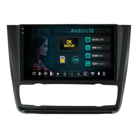 Navigații BMW Seria 1 E81/E82/E87/E88 2004-2013 - Android BMW Seria 1 9inch AC QLED | Hub64.ro