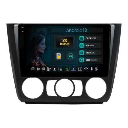 Navigații BMW Seria 1 E81/E82/E87/E88 2004-2013 - Navigatie 2K Android BMW Seria 1 QLED | Hub64.ro