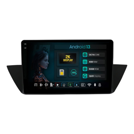 Navigații BMW X1 E84 2009-2015 - Navigatie 2K Android BMW X1 QLED 1280x720| Hub64.ro