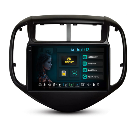 Aveo 2014-2021 - Navigatie 2K Android 13 Chevrolet Aveo 2 QLED | Hub64.ro