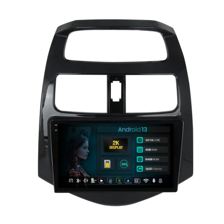 Spark 2010-2014 - Navigatie 2K Android 13 Daewoo Matiz / Chevrolet Spark (2010 - 2014) QLED | Hub64.ro
