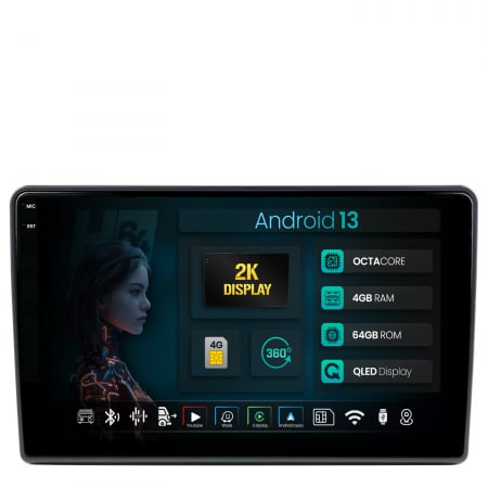 Berlingo 1996-2018 - Navigatie 2K QLED Android Citroen Berlingo 2008+ 4GB | Hub64.ro