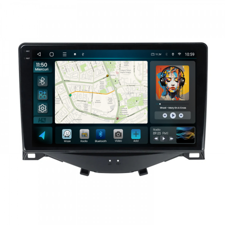 Navigatie 2K QLED Android Citroen C1 / Peugeot 108 / Toyota AYGO (2014-2022) 4GB | Hub64.ro [1]