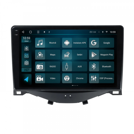 Navigatie 2K QLED Android Citroen C1 / Peugeot 108 / Toyota AYGO (2014-2022) 4GB | Hub64.ro [2]