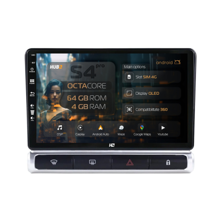 C3 2024->> - Navigatie 2K Android Citroen C3(2024+) High-V QLED | Hub64.ro