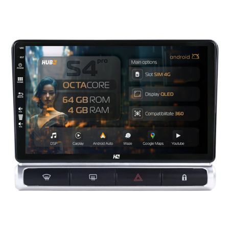Navigații Citroen C3 2024->> - Navigatie 2K Android Citroen C3 High-V (2024+) 4GB | Hub64.ro
