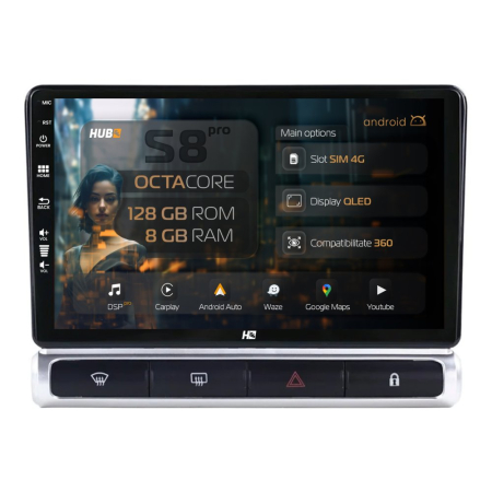 Navigații Citroen C3 2024->> - Navigatie 2K Android Citroen C3 High-V (2024+) 8GB | Hub64.ro