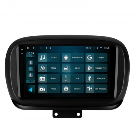 Navigatie 2K QLED Fiat 500X 2014-2020 4GB | Hub64.ro [2]