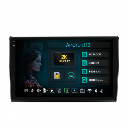 Bravo 2006-2016 - Navigatie 2K Android 13 Fiat Bravo Autodrop QLED | Hub64.ro