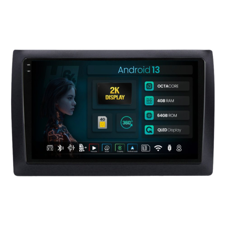 Navigații Fiat Stilo 2001-2010 - Navigatie 2K Android Fiat Stilo (2001-2010) 4GB | Hub64.ro