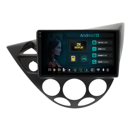 Navigații Ford Focus MK1 1998-2004 - Navigatie 2K Android Ford Focus 3 QLED | Hub64.ro