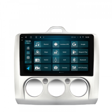 Navigatie 2K Android 13 Ford Focus 2 CM QLED | Hub64.ro [2]
