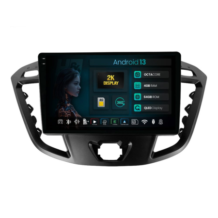 Navigații Ford Transit Custom / Tourneo Custom 2012-2018 - Navigatie 2K Android Transit Custom / Tourneo Custom QLED | Hub64.ro