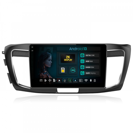 Accord 2013-2017 - Navigatie 2K Android 13 Honda Accord 9 QLED | Hub64.ro