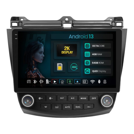 Navigații Honda Accord 2003-2008 - Navigatie 2K Android Honda Accord VII (2003-2008) 4GB | Hub64.ro