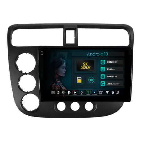 Navigații Honda Civic 2001-2005 - Navigatie 2K Android Honda Civic (2001-2005) 4GB | Hub64.ro