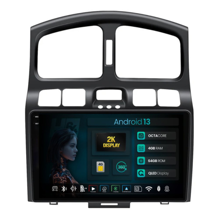 Navigații Hyundai Santa Fe I 2001-2006 - Android Hyundai Santa FE 01-06 QLED | Hub64.ro