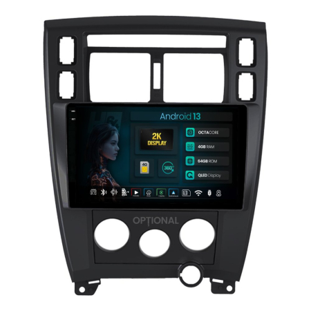 Navigații Hyundai Tucson I 2004-2010 - Navigatie 2K Android Hyundai Tucson (2006-2013) QLED | Hub64.ro