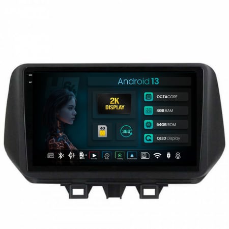 Tucson 2018-2020 - Navigatie 2K Android 13 Hyundai Tucson 3 QLED | Hub64.ro