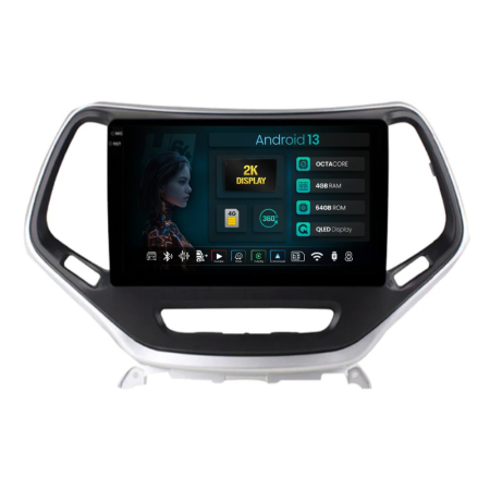 Navigații Jeep Grand Cherokee 2013-2021 - Navigatie 2K Android Jeep Grand Cherokee (2015+) 4GB | Hub64.ro
