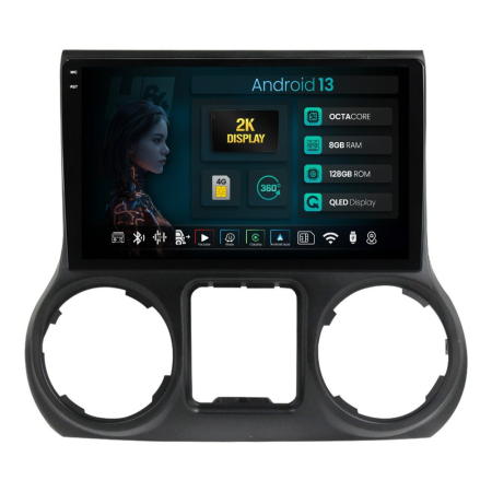 Navigații auto dedicate - Navigatie 2K Android Jeep Wrangler JK (2011-2014) 8GB | Hub64.ro