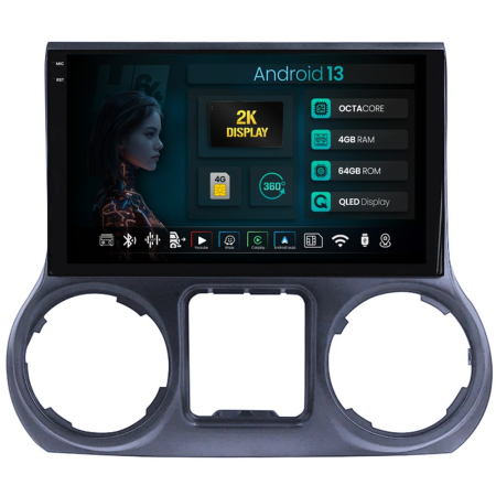 Navigații auto dedicate - Navigatie 2K Jeep Wrangler 2015-2017 4GB | Hub64.ro