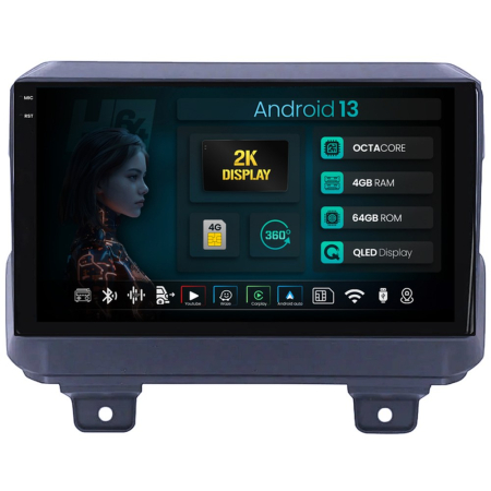 Navigații auto dedicate - Navigatie 2K Jeep Wrangler 2018+ 4GB | Hub64.ro