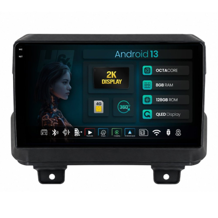 Navigații auto dedicate - Navigatie 2K Android Jeep Wrangler JL (2018+) 8GB | Hub64.ro