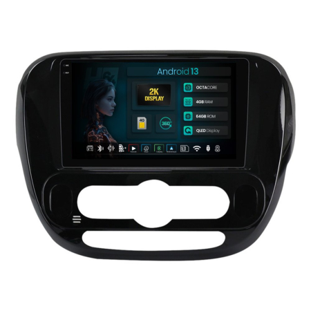 Navigații Kia Soul 2014-2019 - Navigatie 2K Android Kia Soul (2014-2019), climă automată 4GB | Hub64.ro