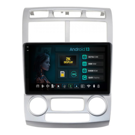 Navigații Kia Sportage 2004-2010 - Navigatie 2K Android Kia Sportage (2004-2010), climă automată 4GB | Hub64.ro
