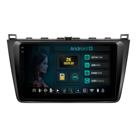 Navigații Mazda 6 2008-2013 - Navigatie 2K Mazda 6 (2008-2013) cu Android QLED | Hub64.ro