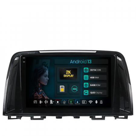 Mazda 6 2013-2015 - Navigatie 2K Mazda 6 (2013-2015) cu Android QLED | Hub64.ro