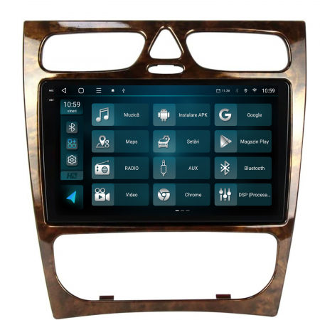 Navigatie 2K Android 13 Benz C Class (W203) (2002-2004) QLED | Hub64.ro [2]