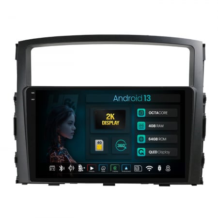 Pajero (2006-2015) - Navigatie 2K Android 13 Mitsubishi Pajero QLED | Hub64.ro